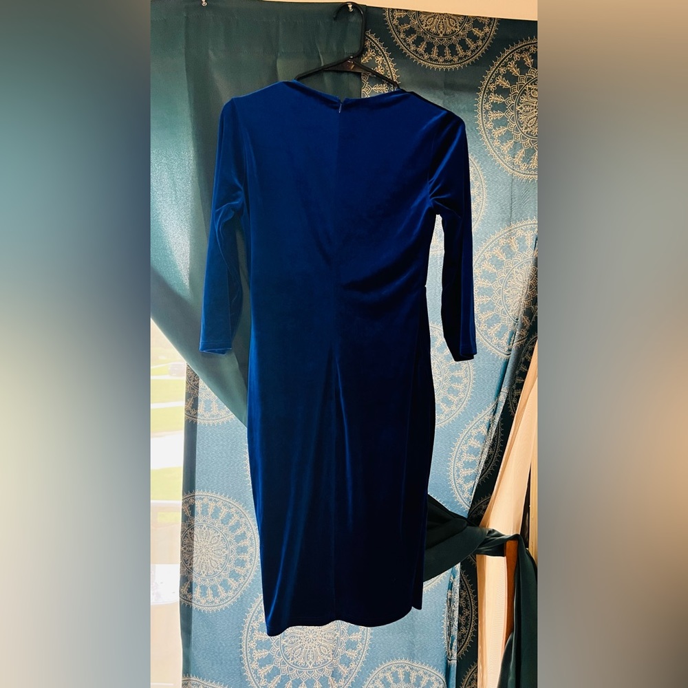 Anything For You Royal Blue Velvet Bodycon Dress